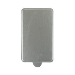[ARTG-8516S]  Mini-plaque à gâteau rectangulaire 100x60mm argenté 100 pc Artigee